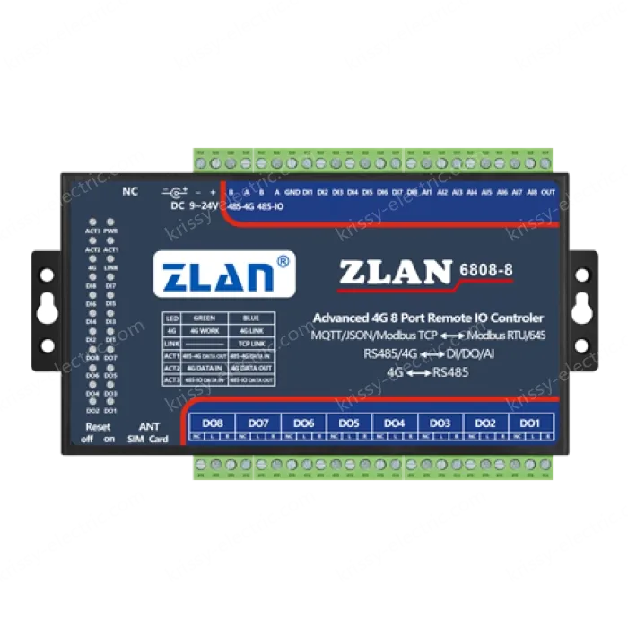 8-channel DI/DO/AI remote IO controller