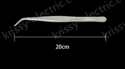 Stainless steel tweezers Curved tip (304 models) 20cm