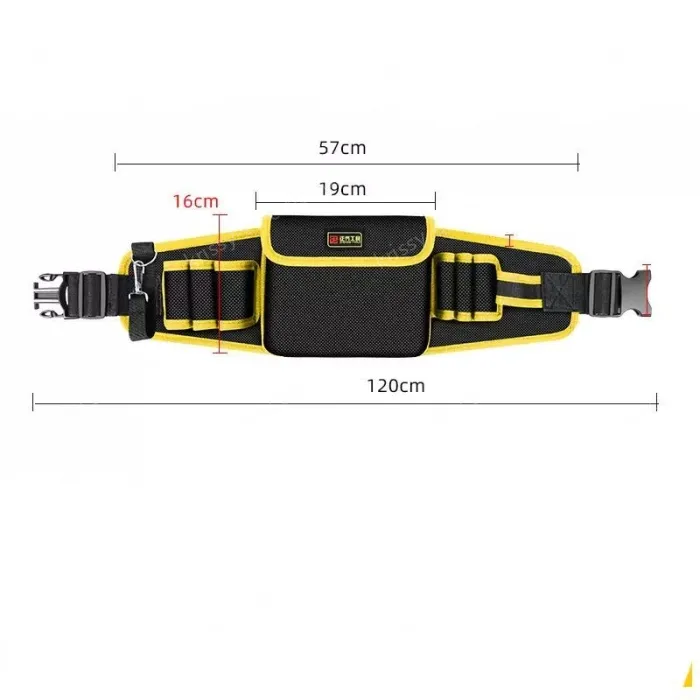 Yellow thickened tool belt bag medium bag