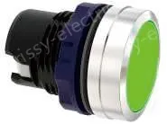 Blue frosted button with Metal edge