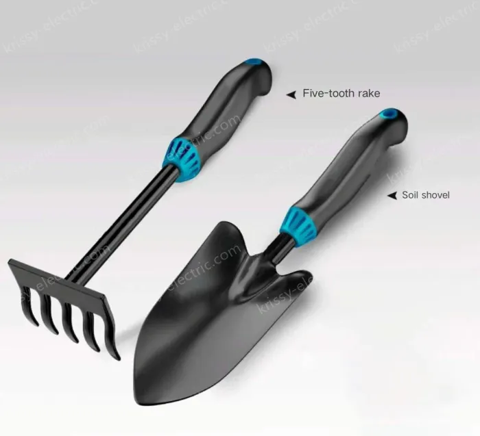 (Shovel + five-tooth harrow)