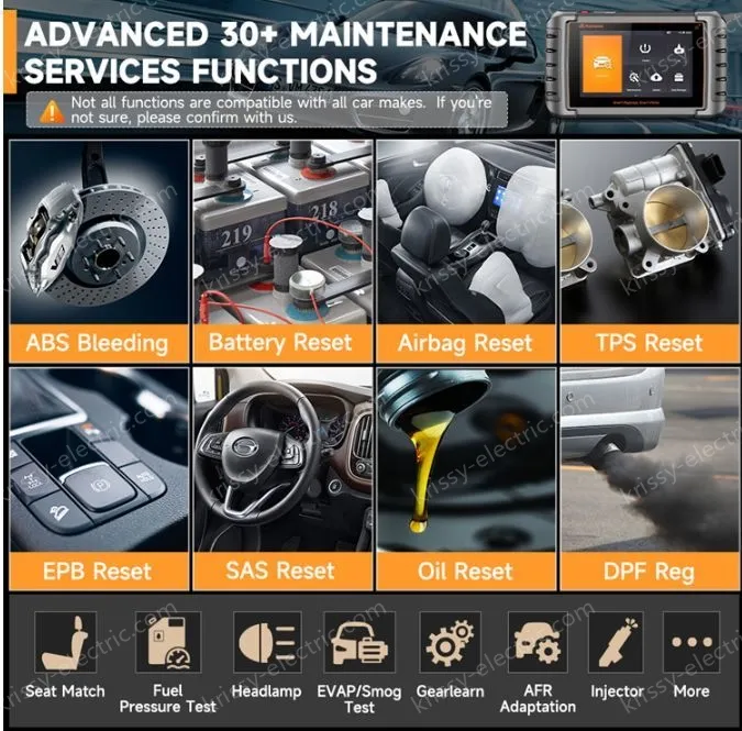 FOXWELL NT809TS OBD2 Automotive Full System Diagnostic Bidirectional Test TPMS Learn