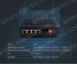 4 Port Network Switches Industrial Switches