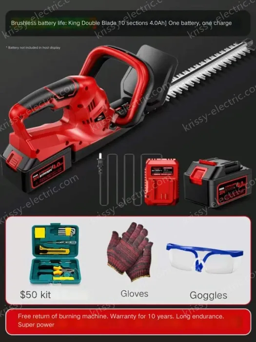 Brushless high-efficiency double-edged 10-cell 4.0Ah one battery and one charge
