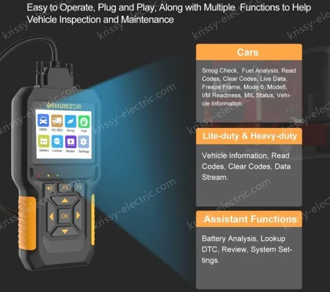 NexzCheck 601 Automotive and Truck OBD Reading Card