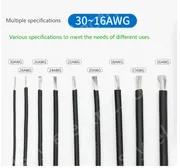 Silicone high temperature cable 24AWG Purple