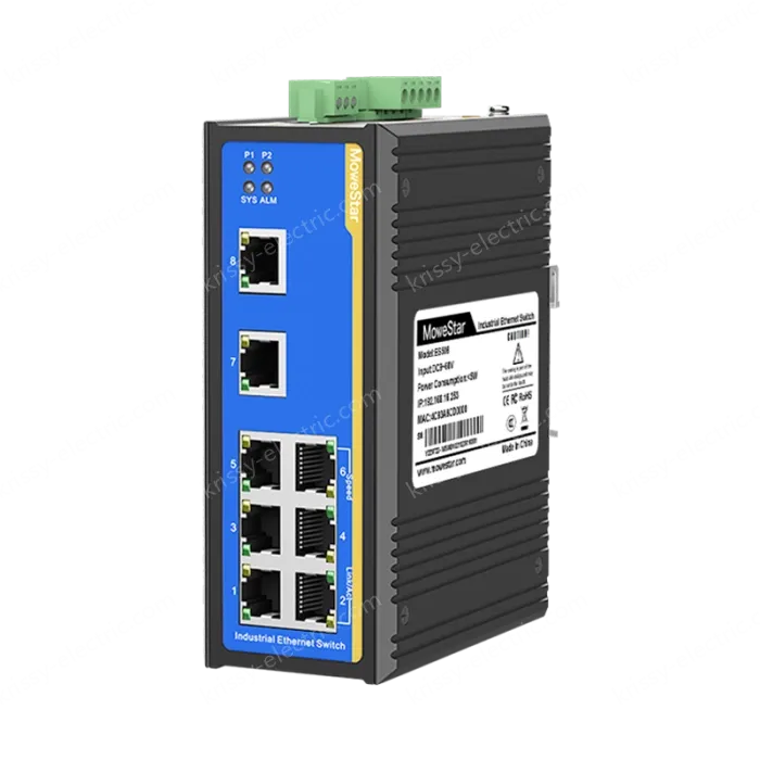 8 Ports 10/100M T(x) Din-Rail Managed Industrial Ethernet Switch