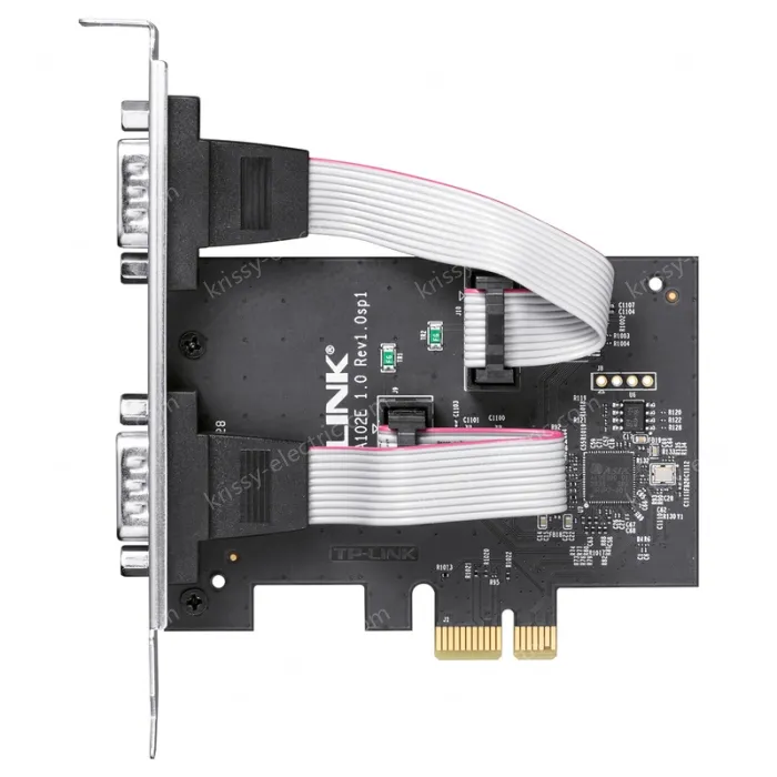 PCI-E to 2-port RS232 serial adapter card