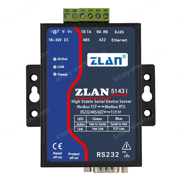 ZLAN5143I Full-isolation Serial Device Server