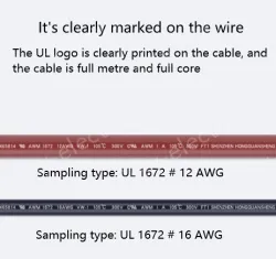 Transformer Cable 10AWG Red