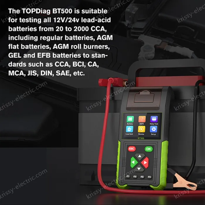 BT500 Multifunctional Battery Analyzer Leakage Relay Load Charging System Start Test