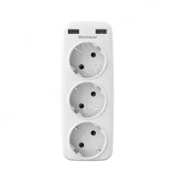 EU plug extension wall socket