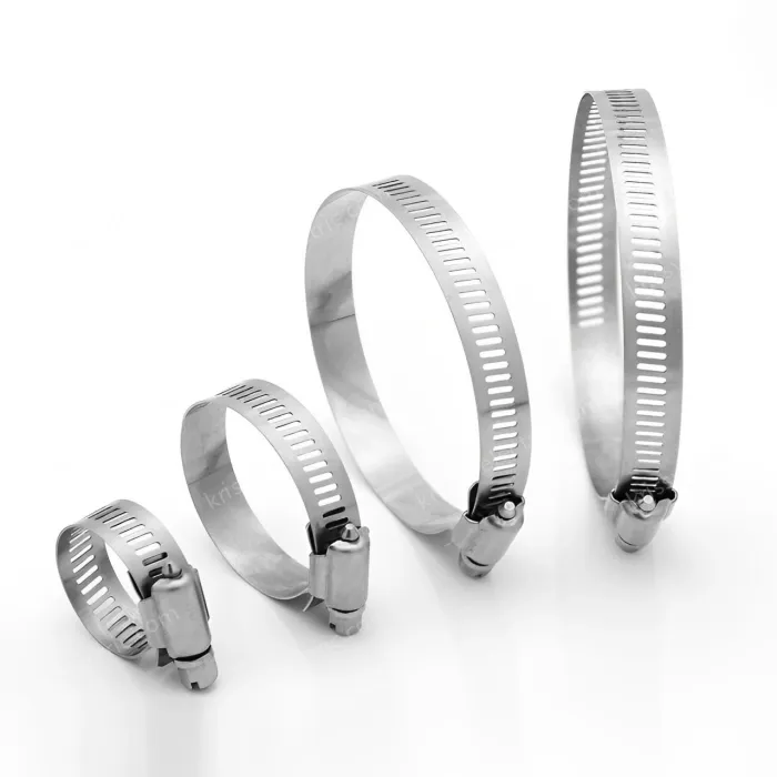 304 all steel cross hose clamp 130-152