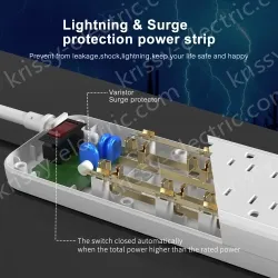 10 AC Outlets Power Strip