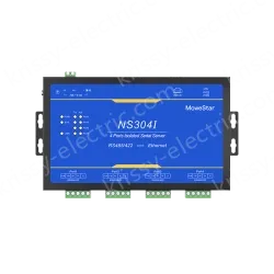 4 Ports RS485/422 Serial to 100M Ethernet Opto-isolated Server