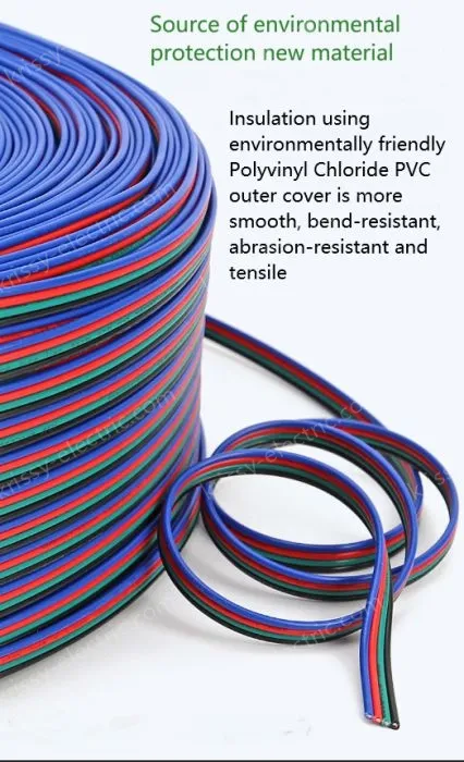 LED light connecting cable 16AWG*4 and (26/0.14TS)