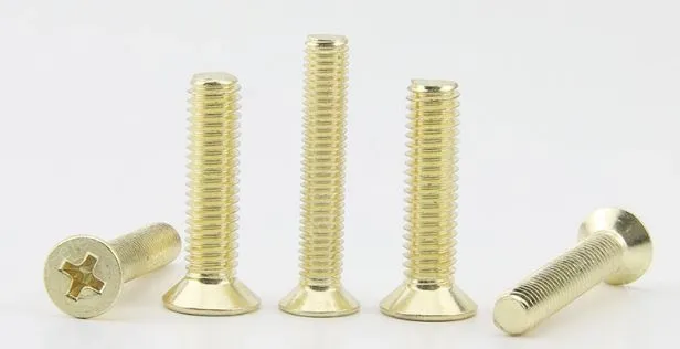 Golden Flat Head Screws M5*85