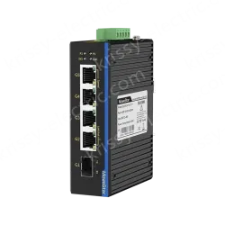 1 Port Gigabit SFP + 4 Ports Gigabit RJ45 Din-Rail Unmanaged Industrial Ethernet Switch