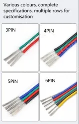 LED light connecting cable 22AWG*4 and (17/0.14TS)