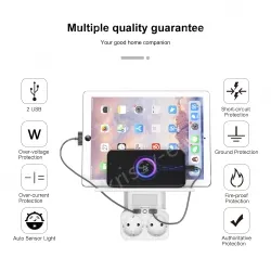 Germany plug Outlet Shelf