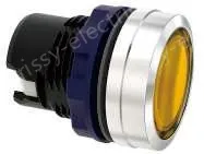 Blue transparent button, Metal edge, can be equipped with lamp holder module