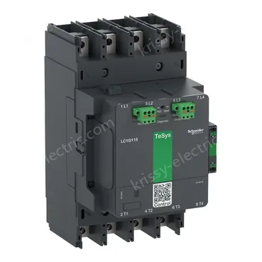 LC1G1854EHEA Contactor, high power, TeSys Giga, advanced version, AC-1, <= 440V, 305A, 4 pole/NO, 48-130VAC/DC coil