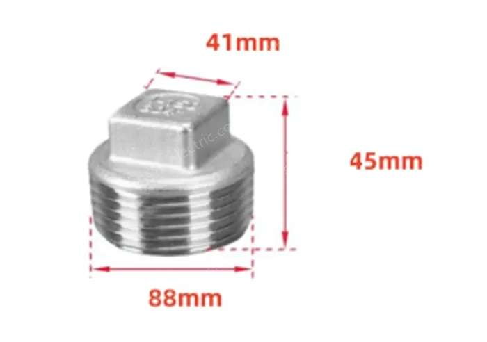 316 3 inch Stainless steel plugs