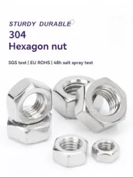External hexagon nut 304 stainless steel-M1.6