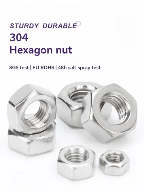 External hexagon nut 201 stainless steel-M22