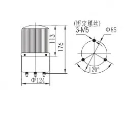 Small warning lightsLTE-5121 AC380V yellow