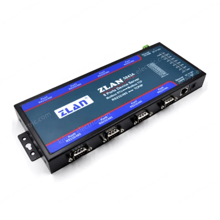 8 RS232 serial ports, 8 RS485 serial ports Serial Device Server
