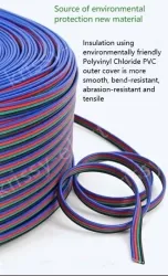 LED light connecting cable 22AWG*10 and (17/0.14TS)