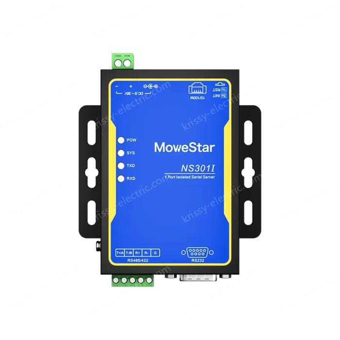 1 Port RS232/485/422 Serial to 100M Ethernet Opto-isolated Server