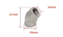 201/1 inch Stainless steel 45&deg; elbow joint