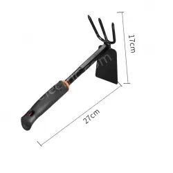 Dual-purpose nail rake hoe