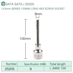 Dafei 8mm with a total length of 100mm-25205