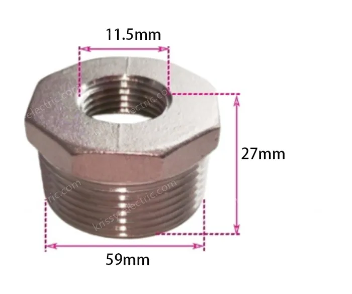 304/2 inch/2 points stainless steel core inner and outer wire conversion joint