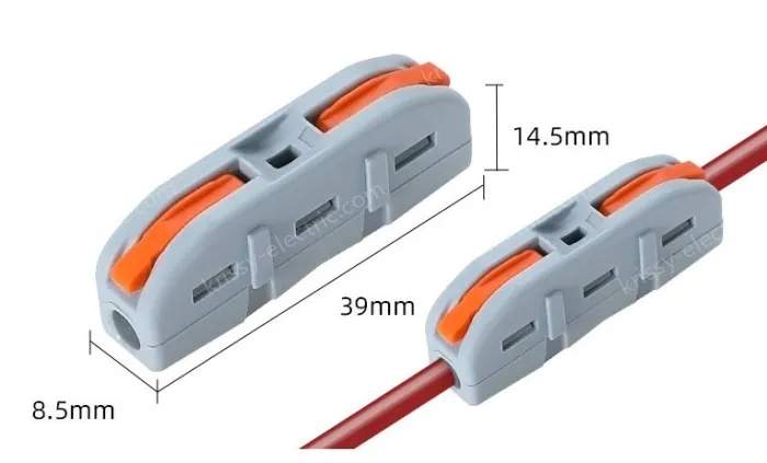 One in and one out orange Fast splitter