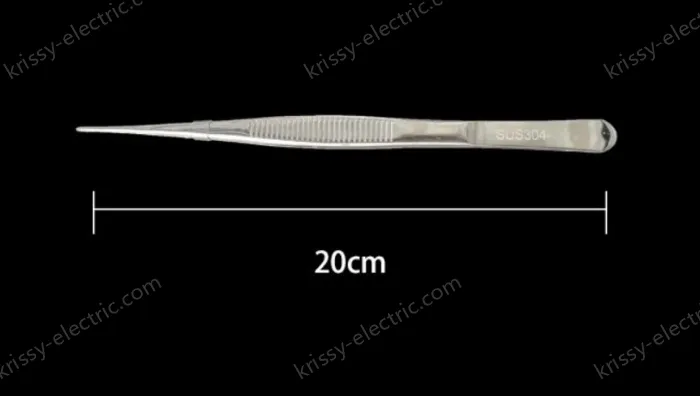 Stainless steel tweezers Straight tip (304 models) 20cm