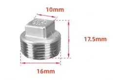 304 material 3 points 3/8 Stainless steel plugs