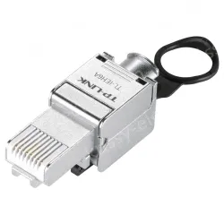 Category 6 shielded industrial network crystal head