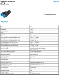 Push-in fitting QSY-6(FESTO)