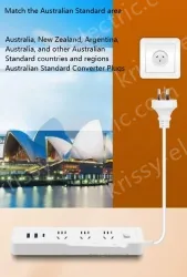 Australia 3Plug+3USB Full Length 3m
