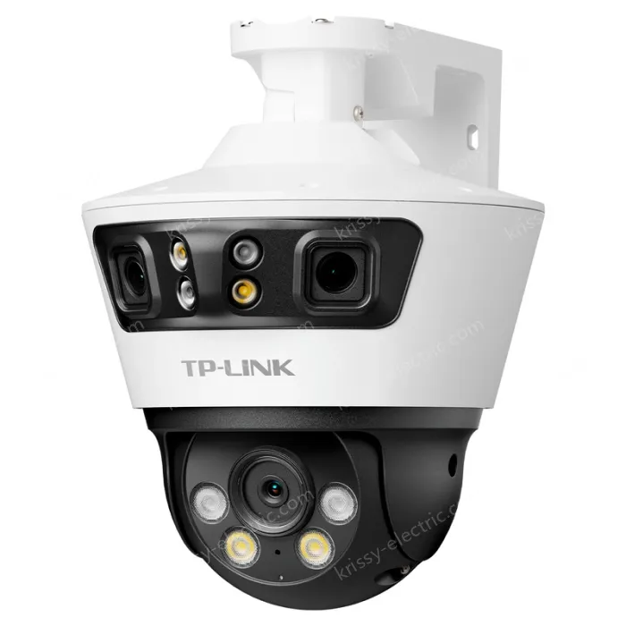 Panoramic stitching trinocular outdoor gunball linkage camera
