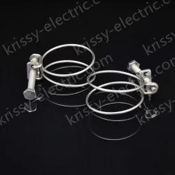 Double steel wire hose clamp 304 material 115-125*3 [wire diameter]