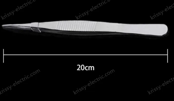 Stainless steel tweezers Straight tip (thick) 20cm