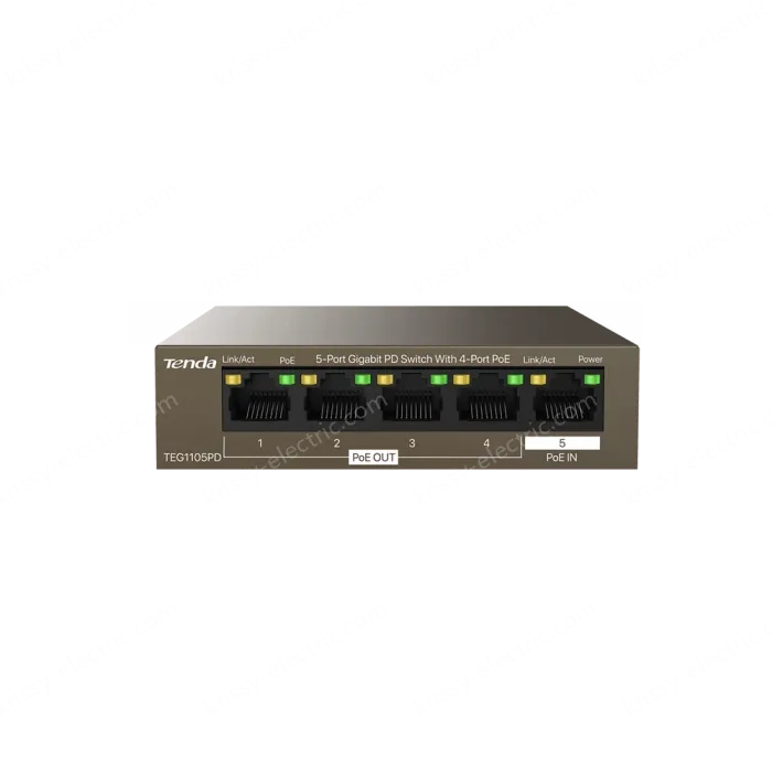 5-Port Gigabit PD Switch With 4-Port PoE
