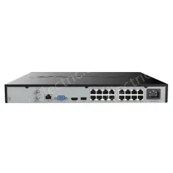 H.265 PoE network Hard Disk Video Recorder (16PoE port /16 channels/dual disk)