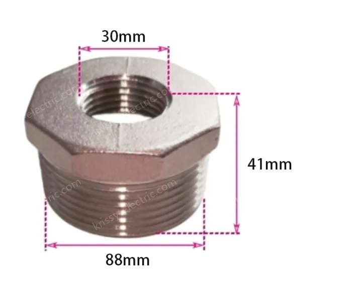 304/3 inch/1 inch stainless steel core inner and outer wire conversion joint