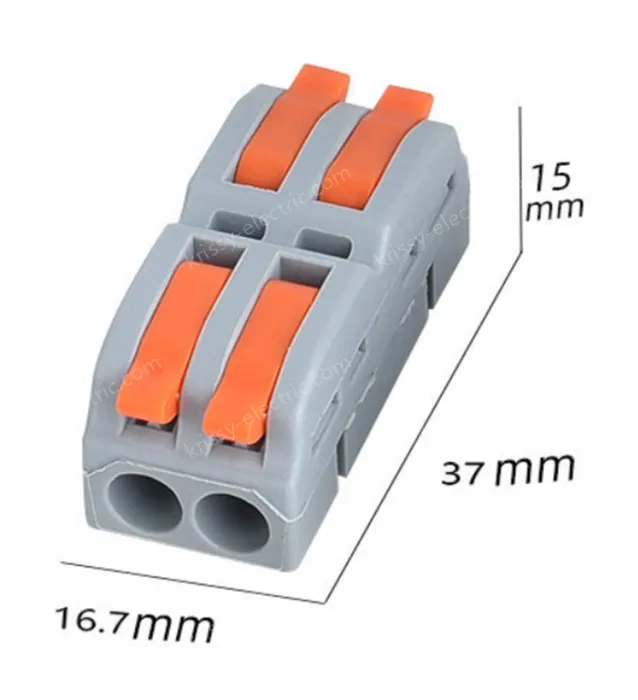 Quick terminal blocks-6 square two in and two out